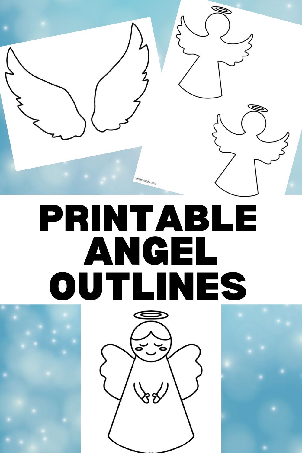 free printable angel craft templates -